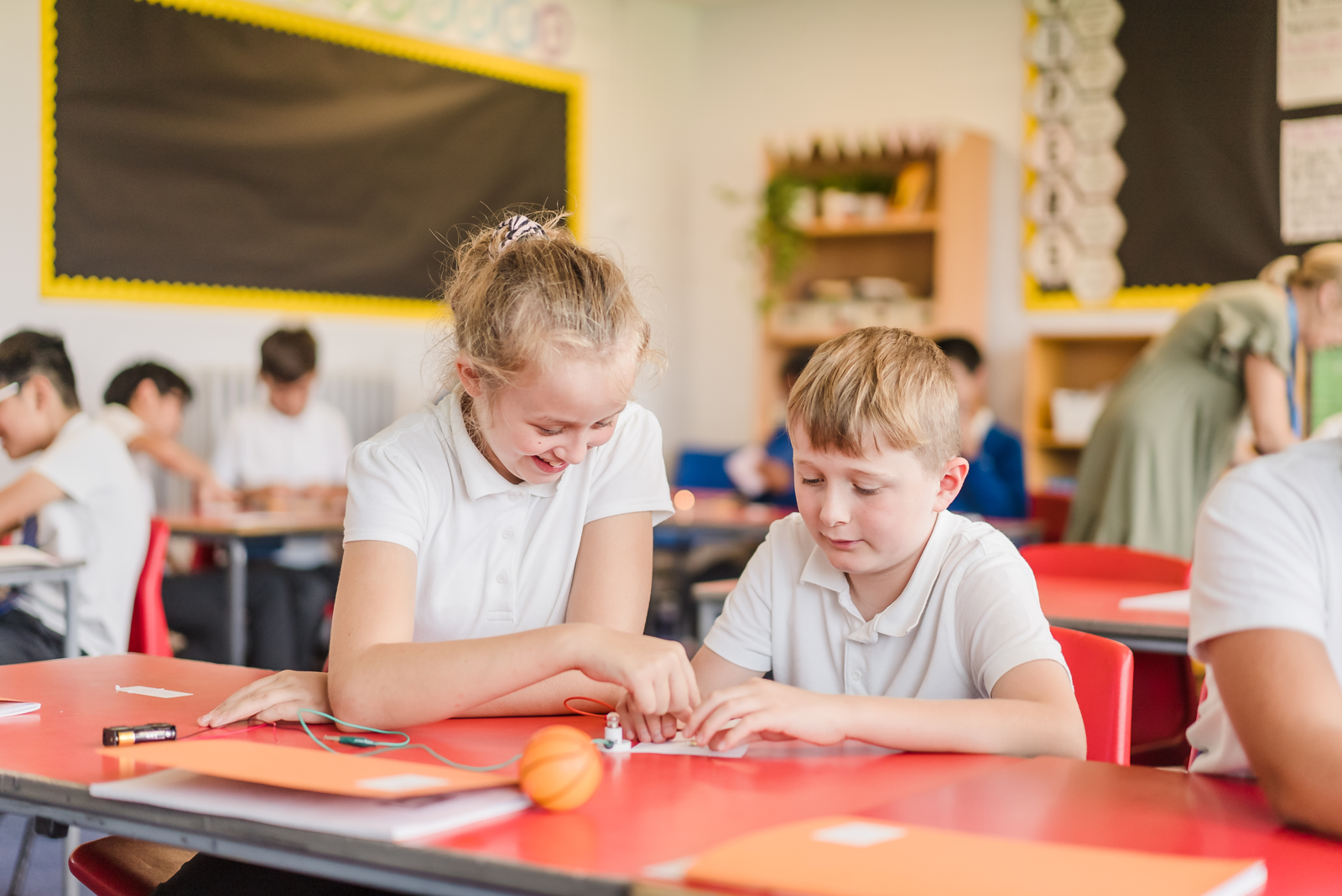Primary Students in a Science Lesson